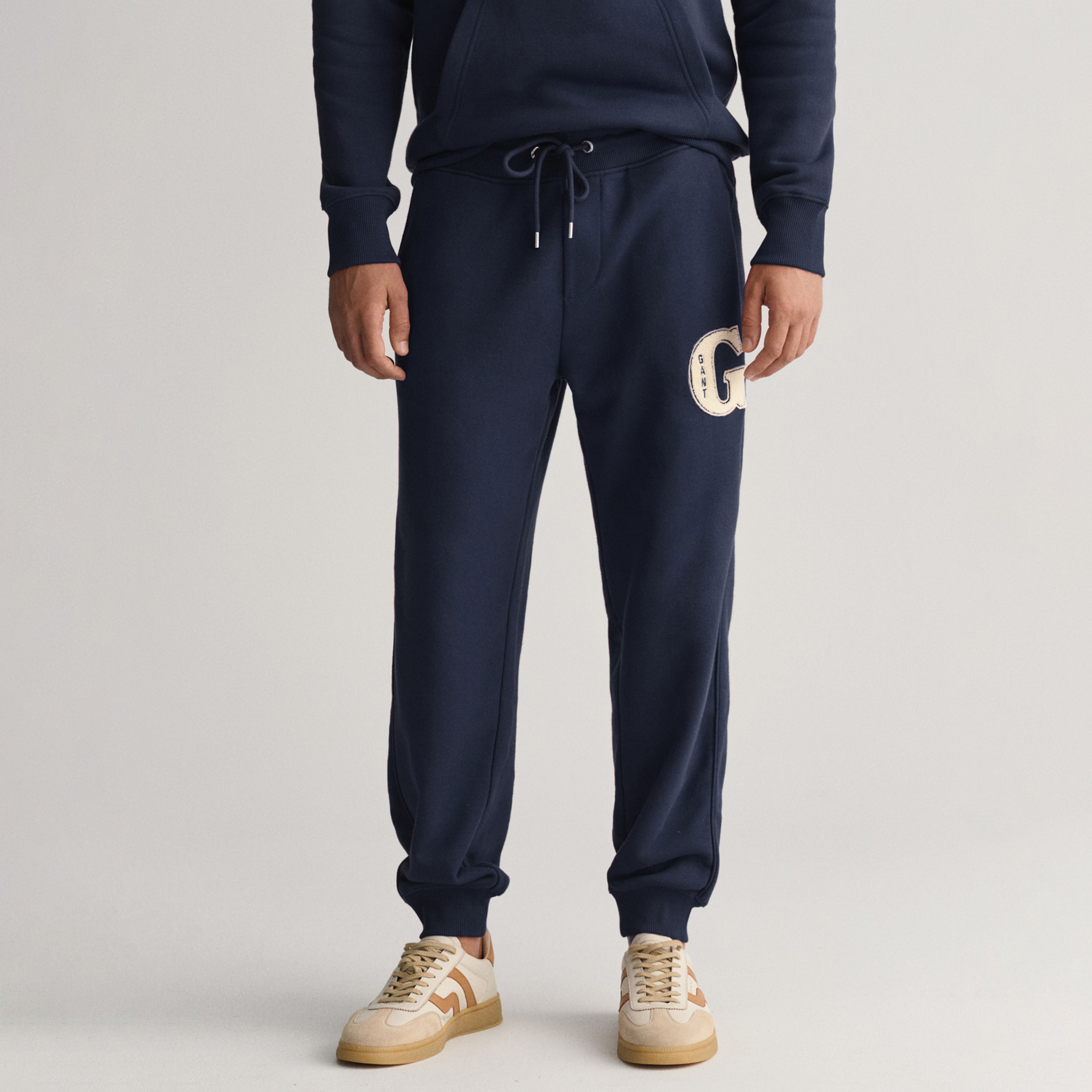 GANT Erkek Lacivert Regular Fit Logolu Eşofman Altı