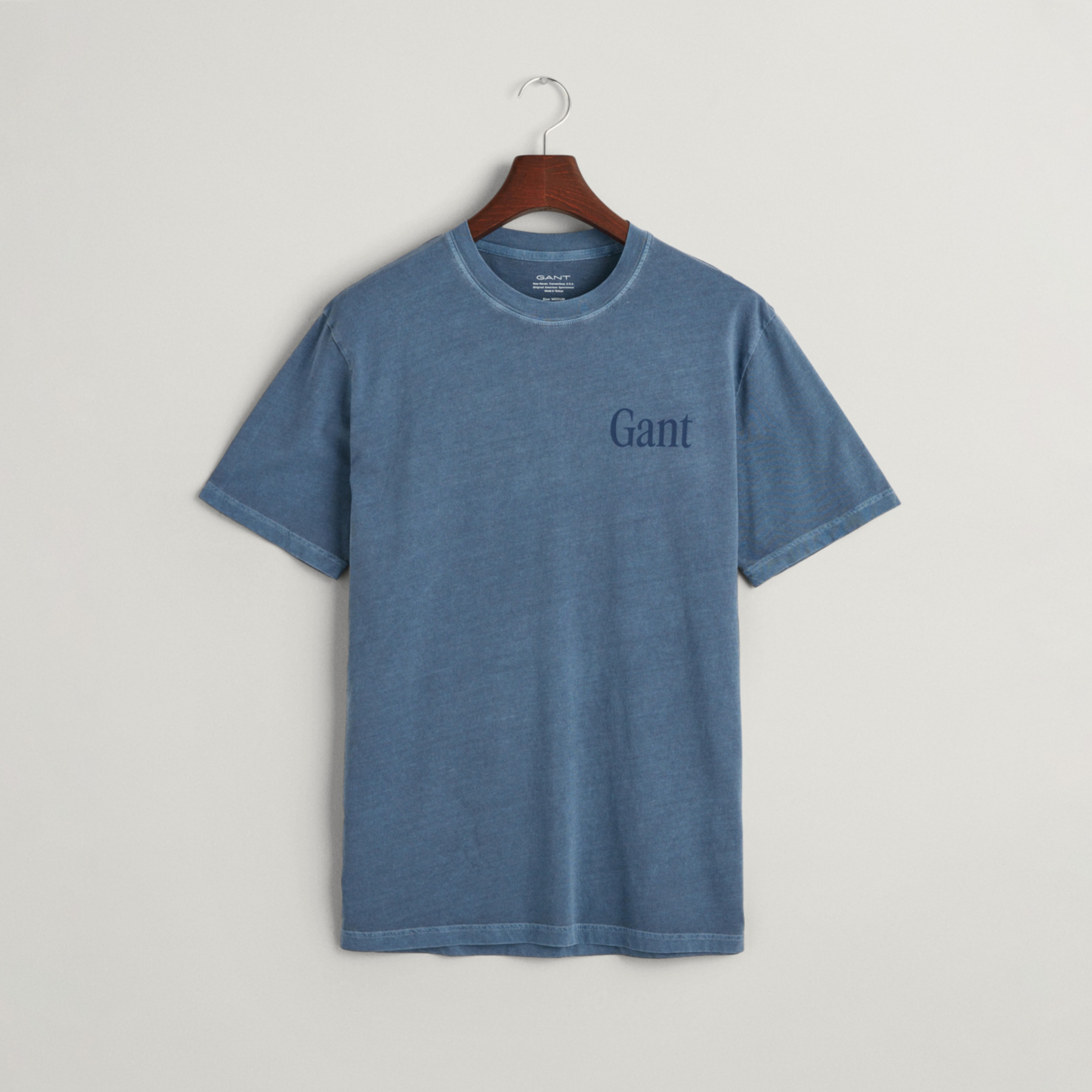 GANT Erkek Mavi Regular Fit T-Shirt