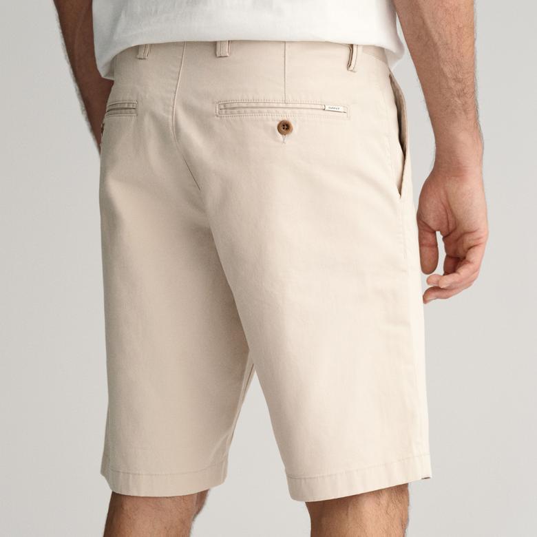 Gant Erkek Krem Relaxed Fit Chino Şort