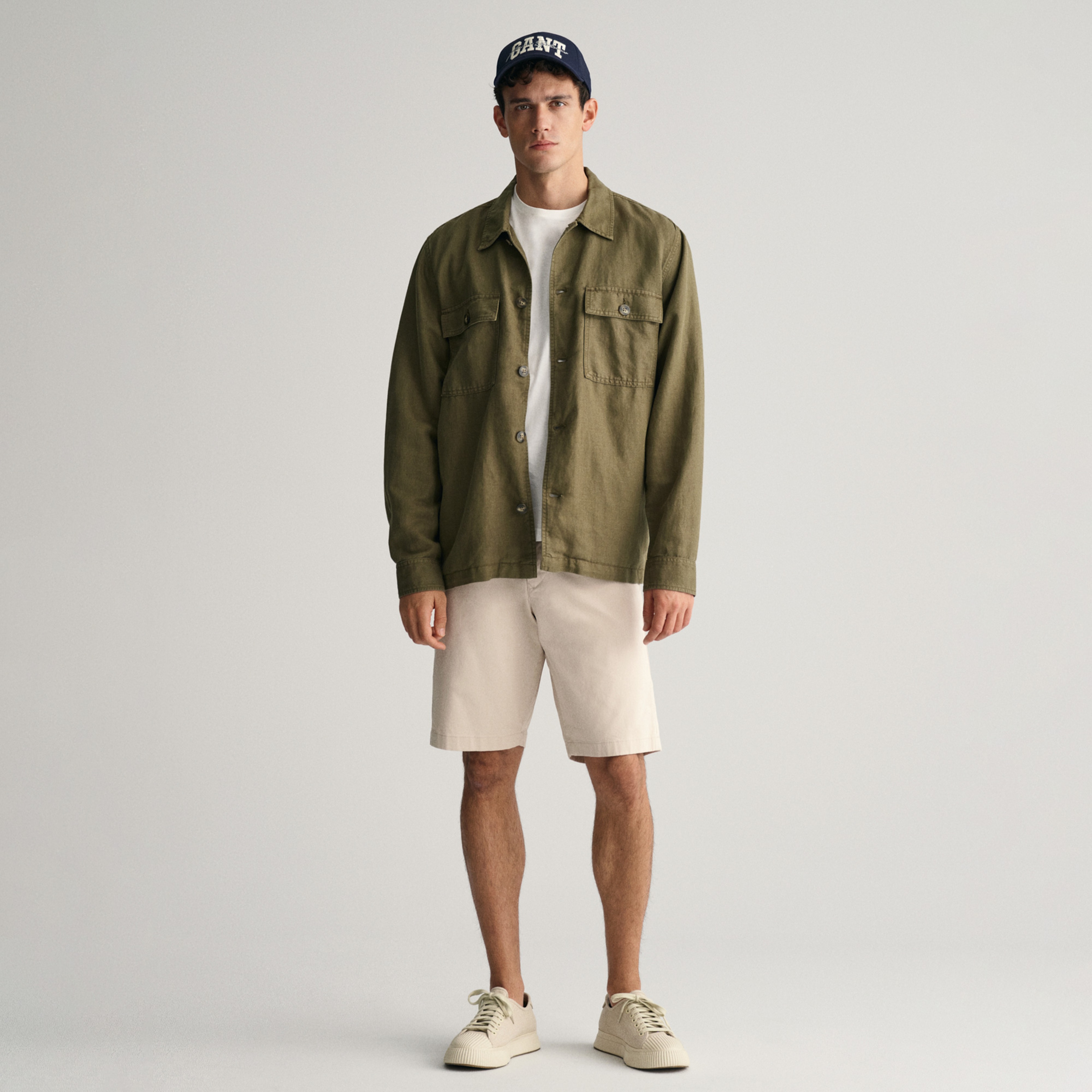 Gant Erkek Krem Relaxed Fit Chino Şort