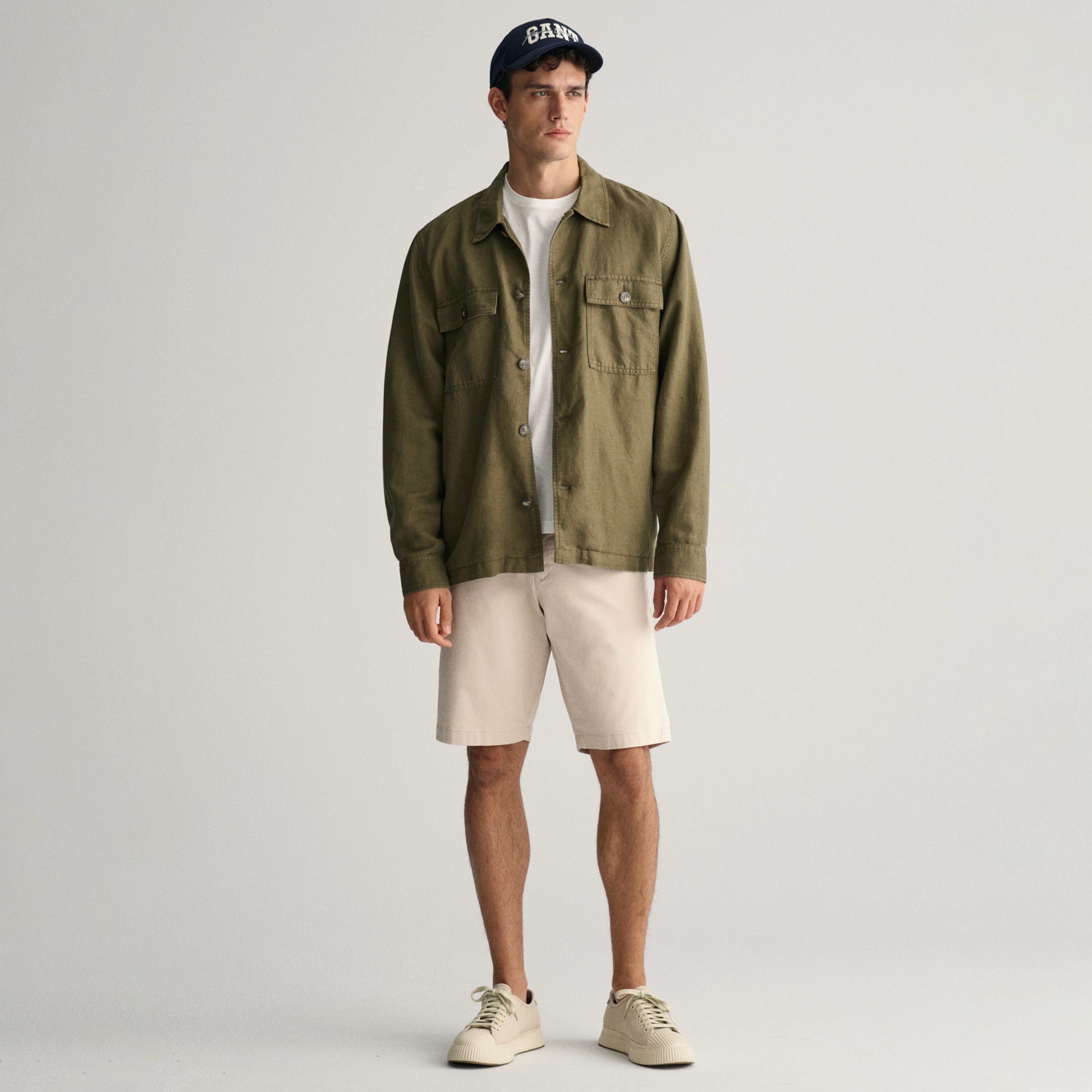 Gant Erkek Krem Relaxed Fit Chino Şort