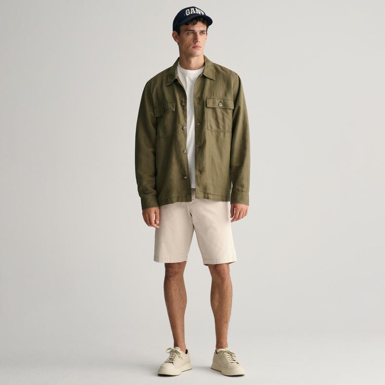Gant Erkek Krem Relaxed Fit Chino Şort