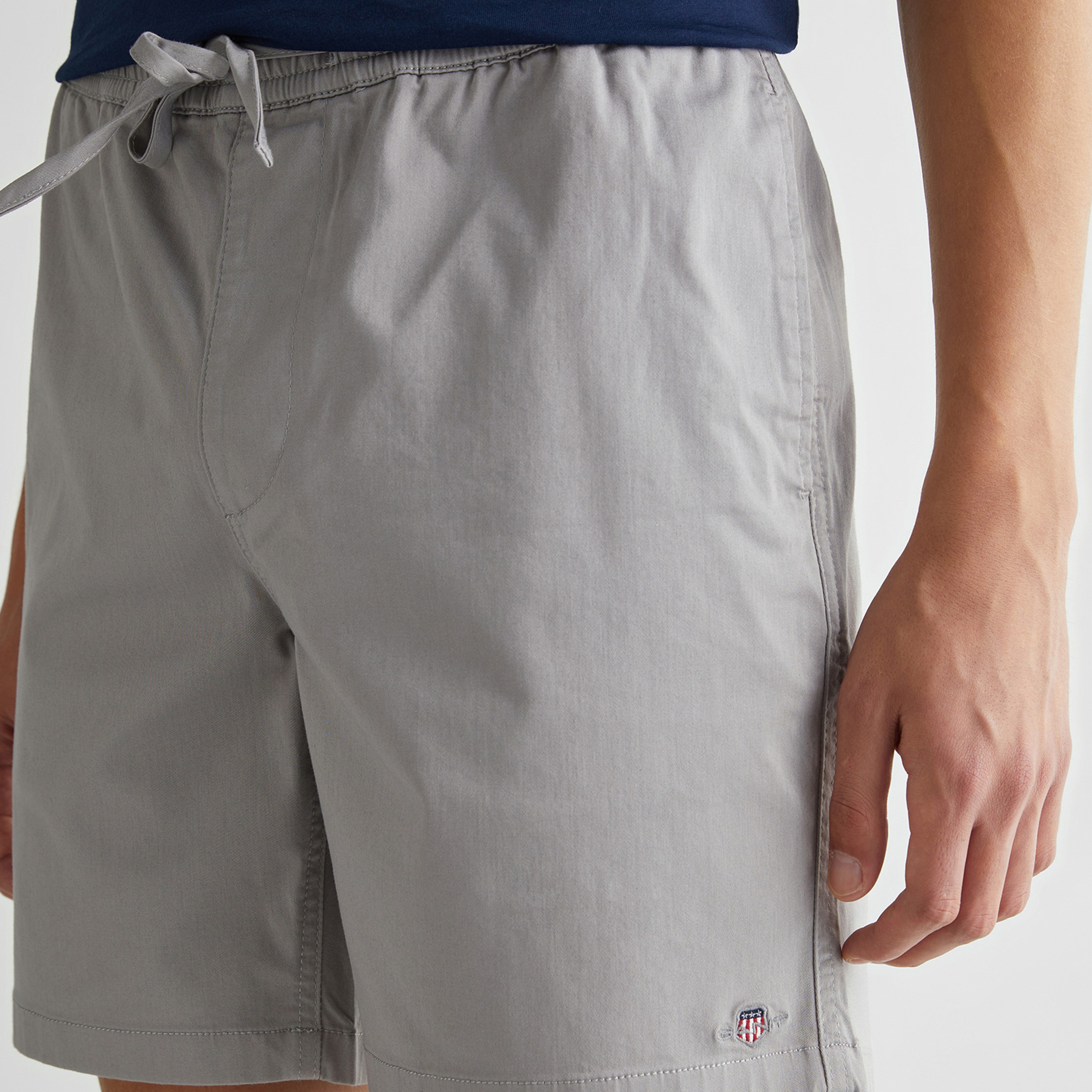 GANT Erkek Gri Regular Fit Logolu Şort