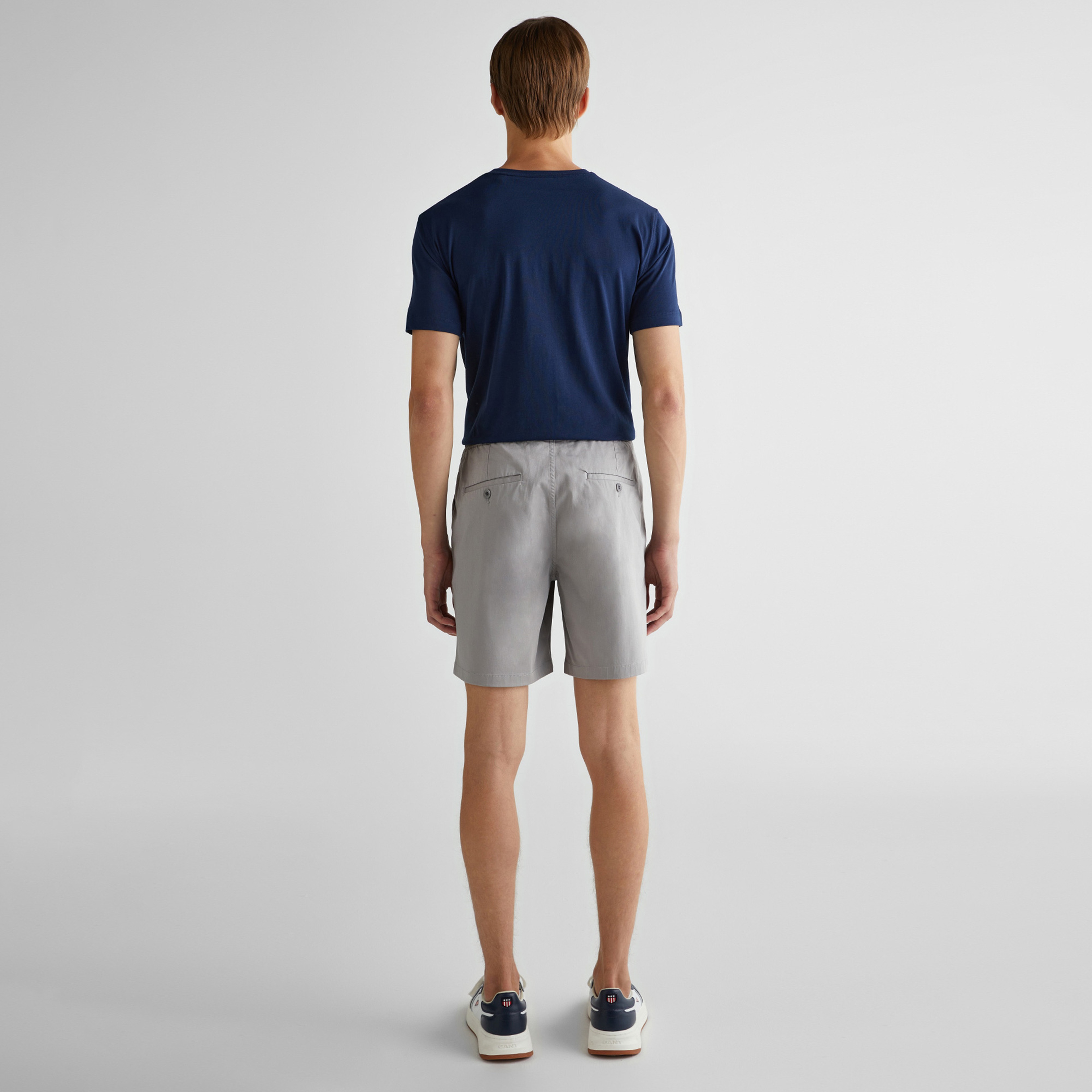 GANT Erkek Gri Regular Fit Logolu Şort