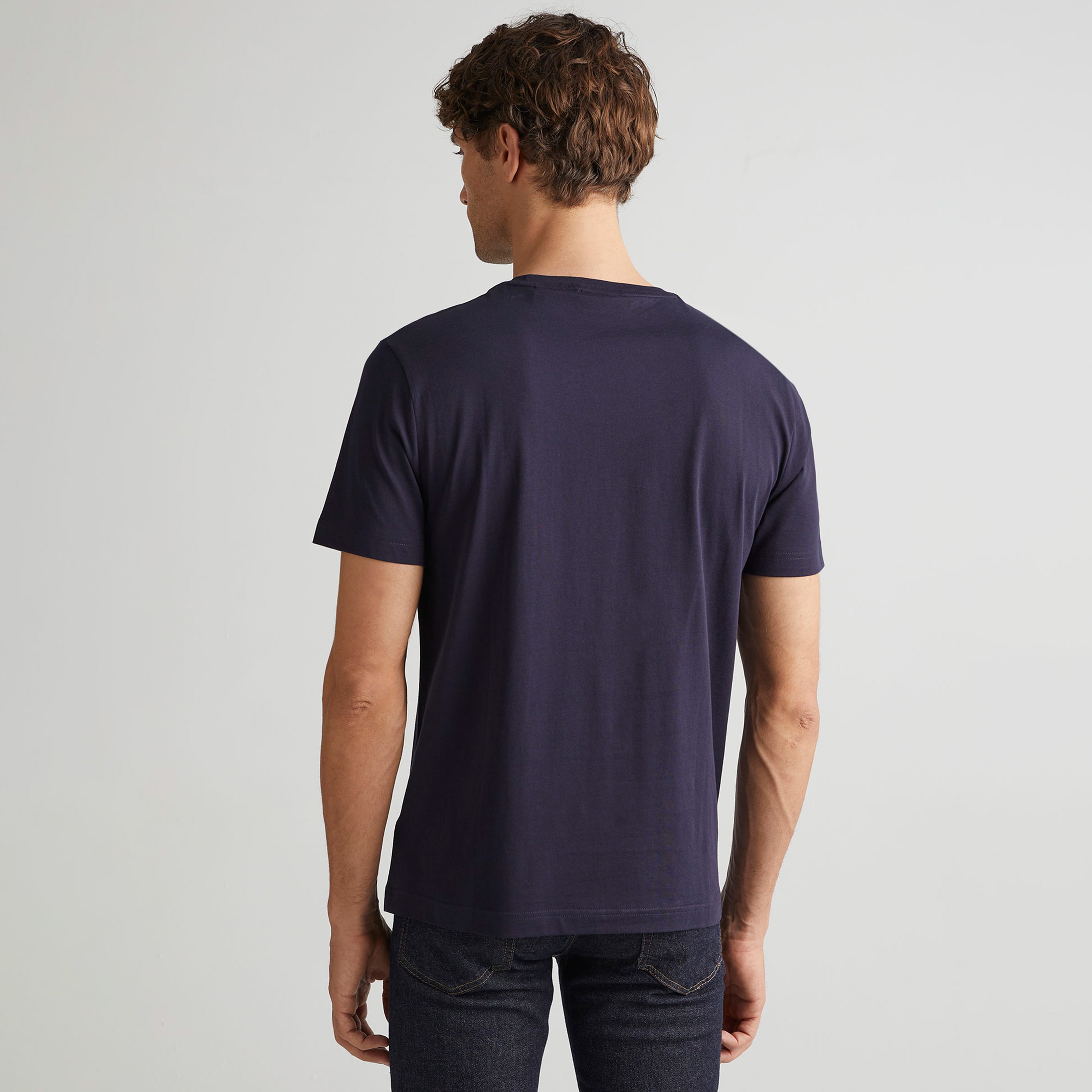 GANT Erkek Lacivert Regular Fit T-Shirt