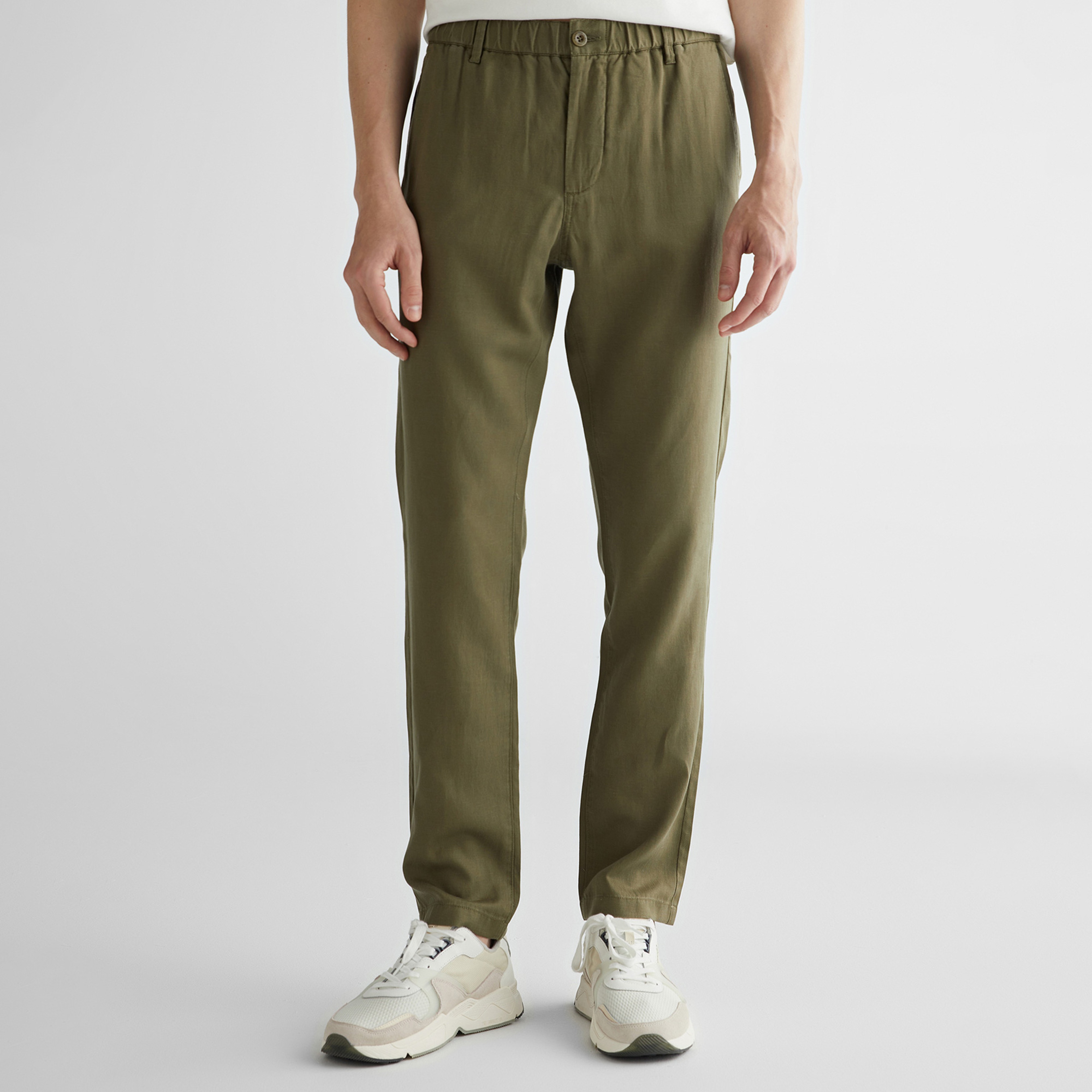 GANT Erkek Yeşil Regular Fit Pantolon