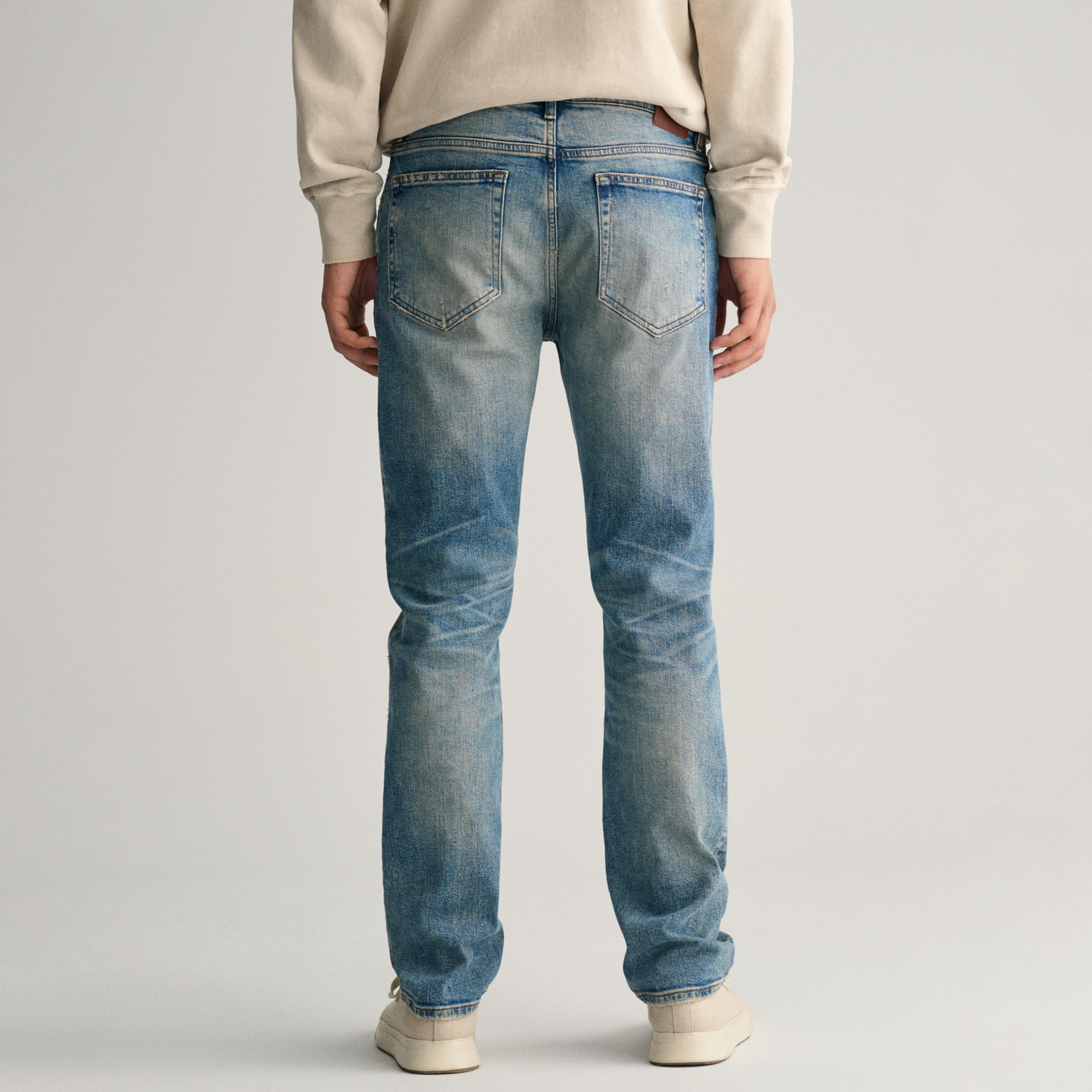 GANT Erkek Mavi Regular Fit Jean Pantolon