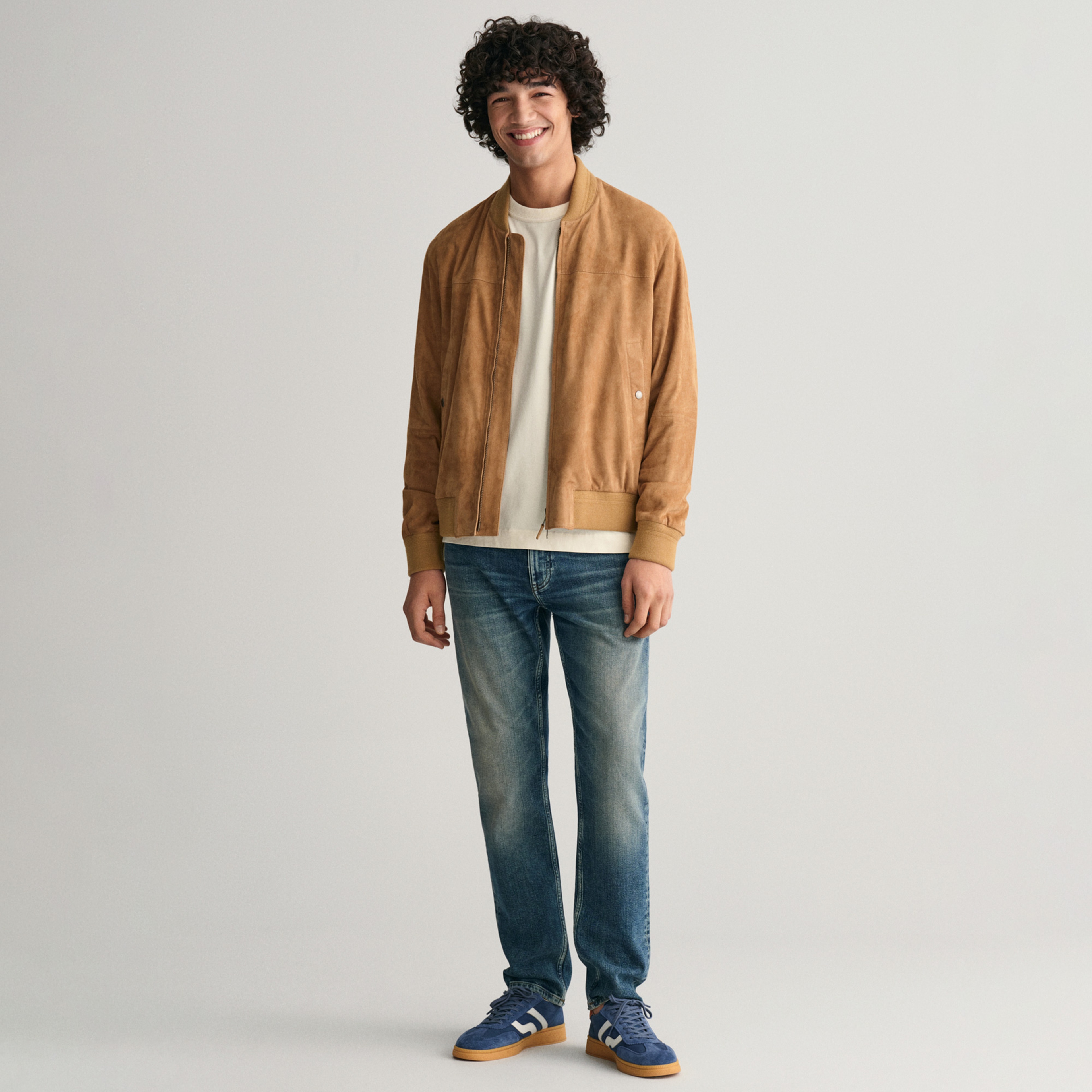 GANT Erkek Mavi Regular Fit Jean Pantolon