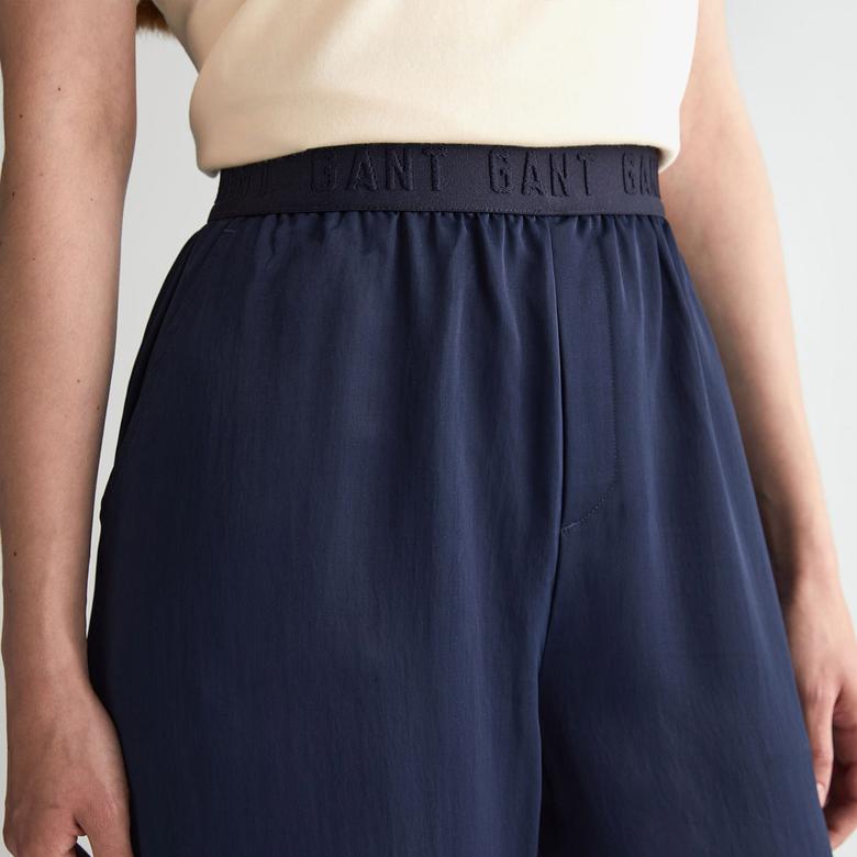 GANT Kadın Lacivert Regular Fit Pantolon