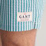GANT Erkek Yeşil Regular Fit Çizgili Mayo Şort