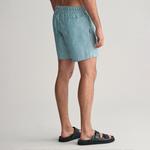 GANT Erkek Yeşil Regular Fit Çizgili Mayo Şort