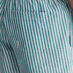 GANT Erkek Yeşil Regular Fit Çizgili Mayo Şort
