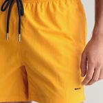 GANT Erkek Sarı Regular Fit Logolu Mayo Şort