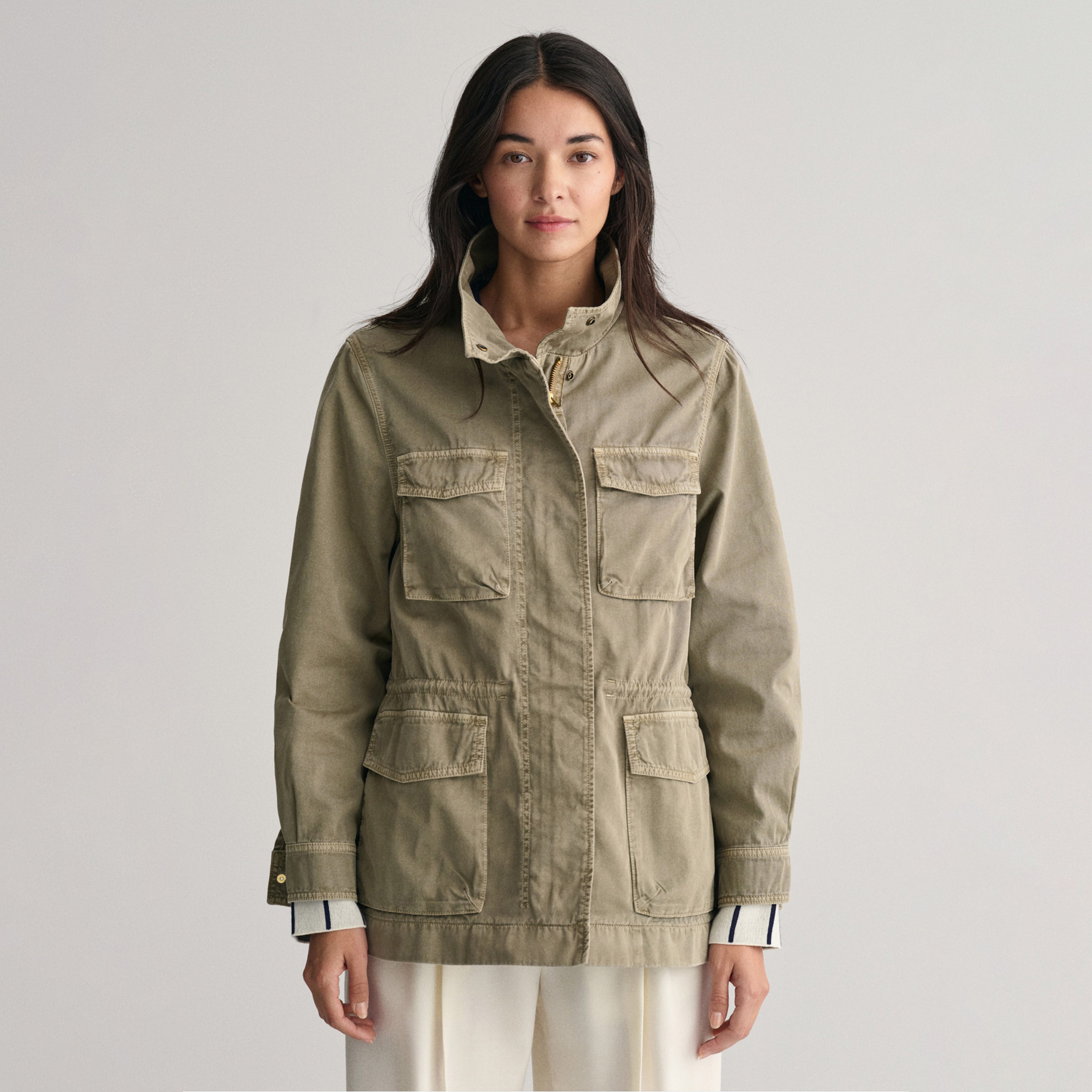 GANT Kadın Yeşil Dik Yaka Ceket