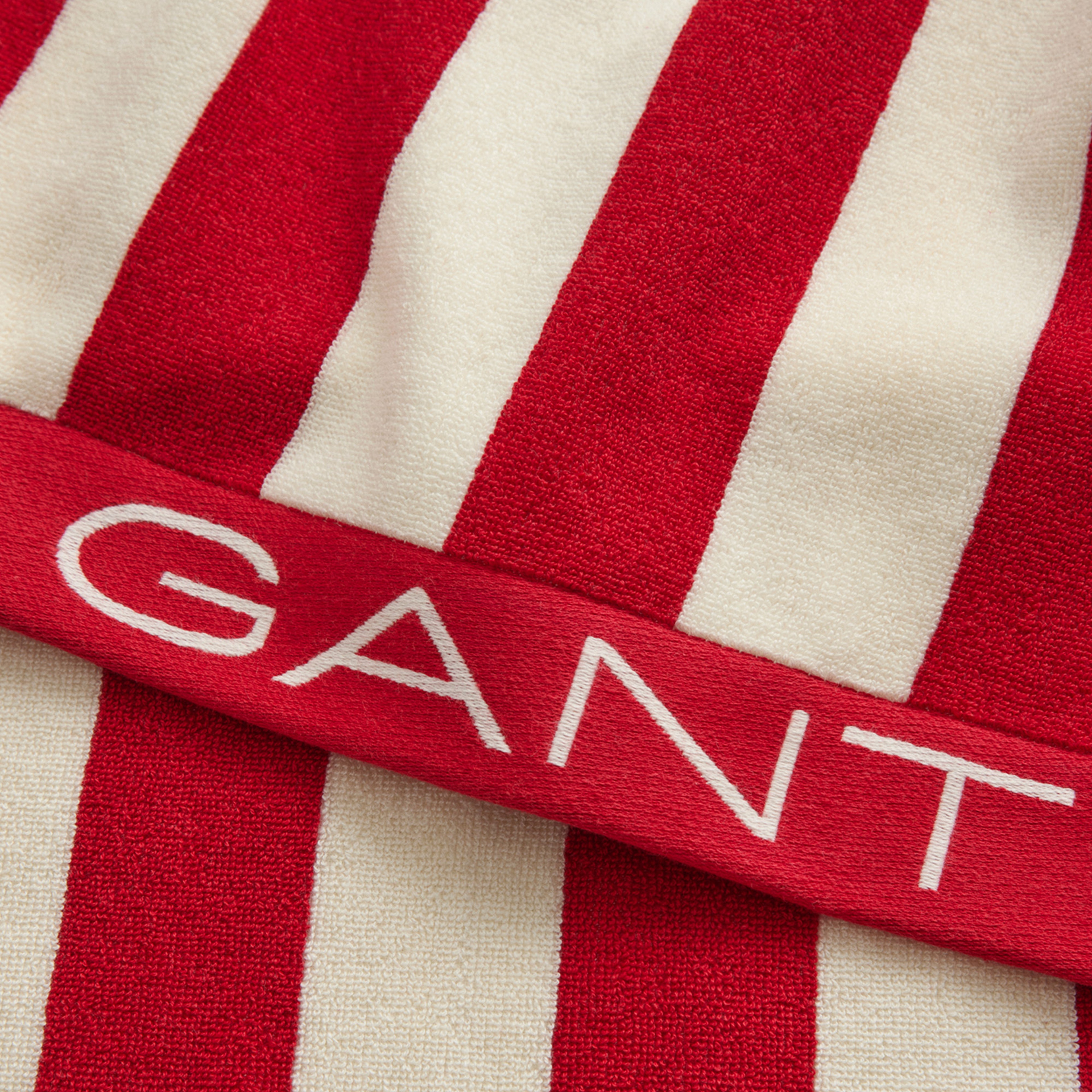 GANT Unisex Kırmızı Çizgili Havlu