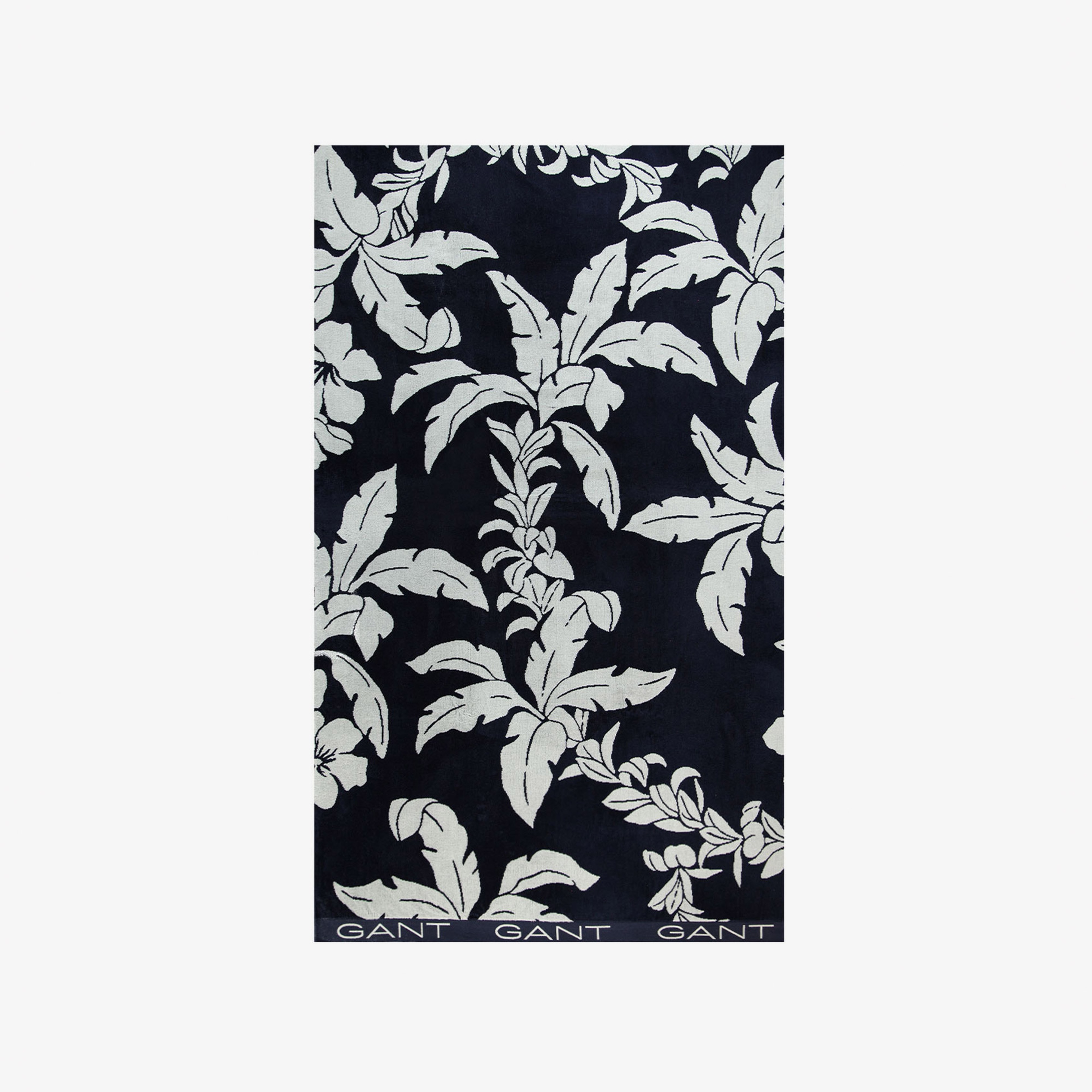 GANT Unisex Lacivert Desenli Havlu