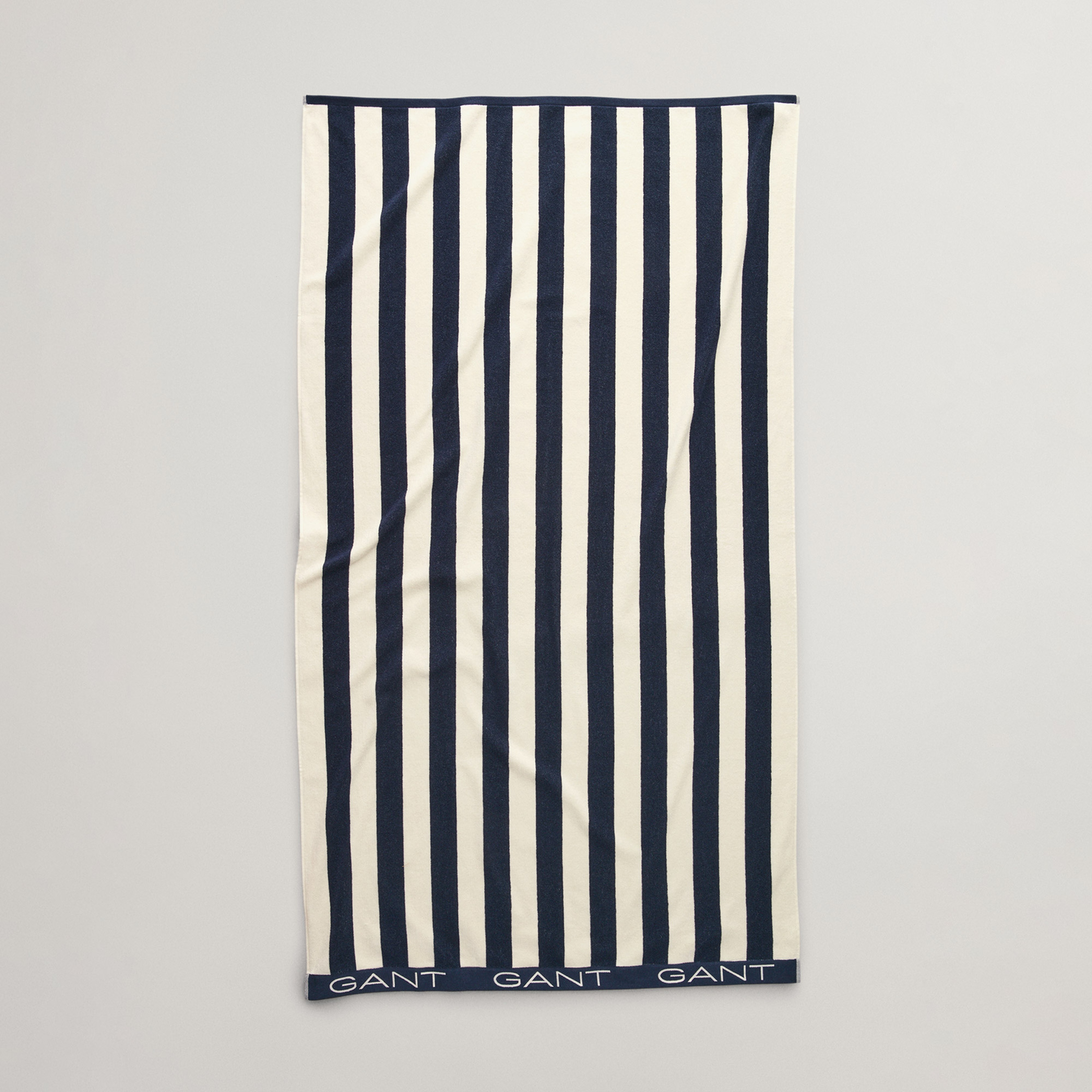 GANT Unisex Lacivert Çizgili Havlu