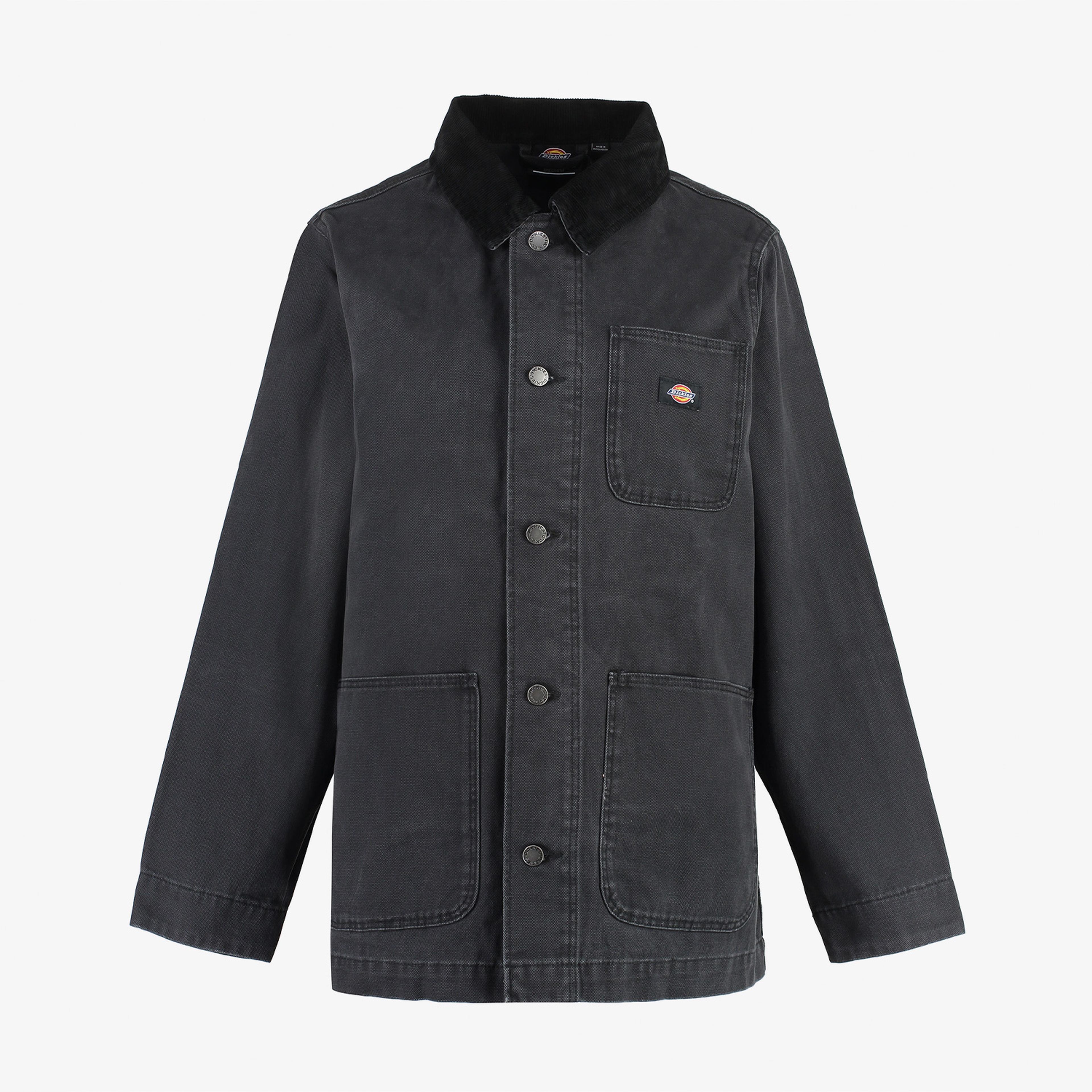 Dickies Duck Canvas Chore Coat Stonewashed Kadın Siyah Ceket