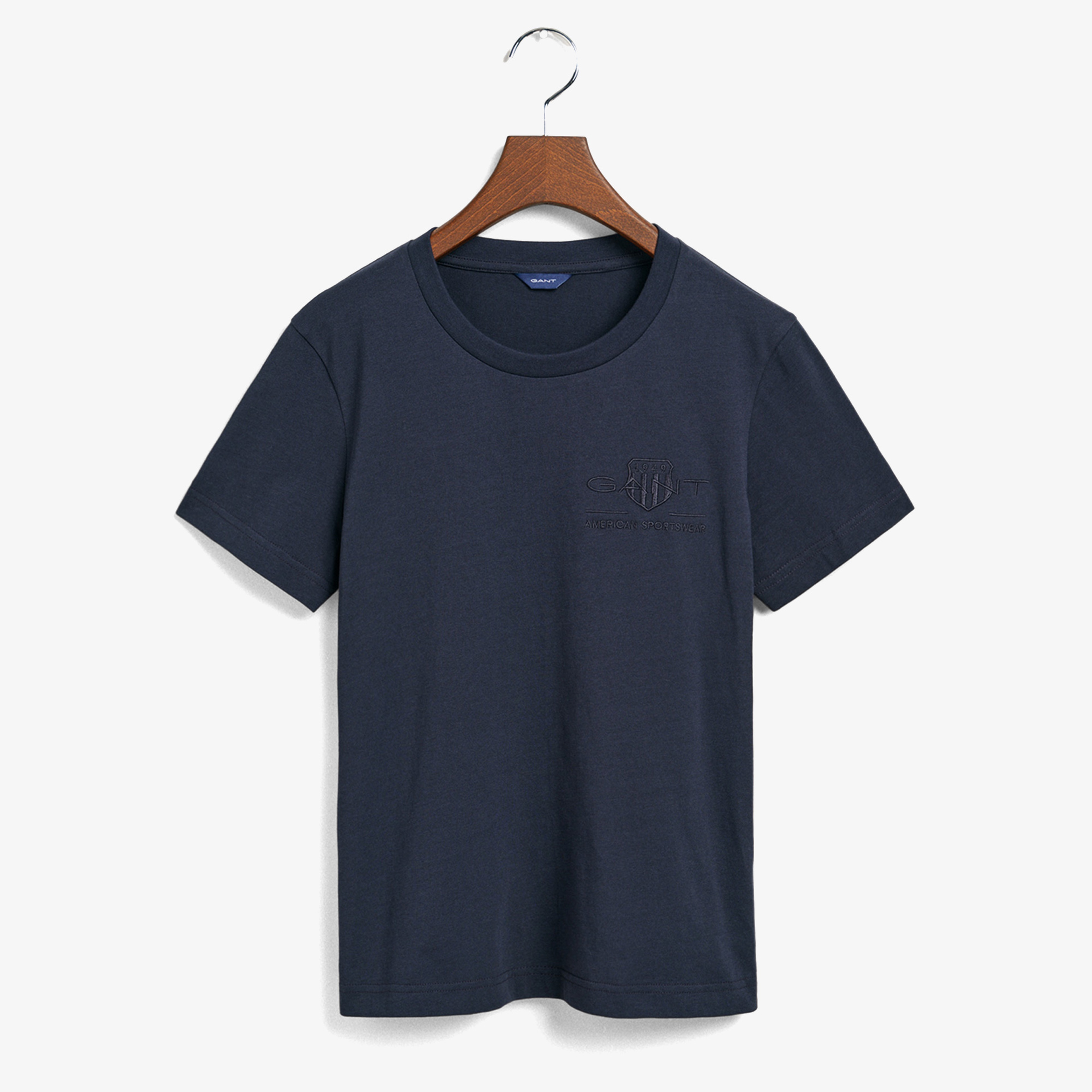 GANT Kadın Lacivert Regular Fit T-Shirt