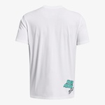 Under Armour Hw Logo Overlay Emb Ss Erkek Beyaz T-Shirt