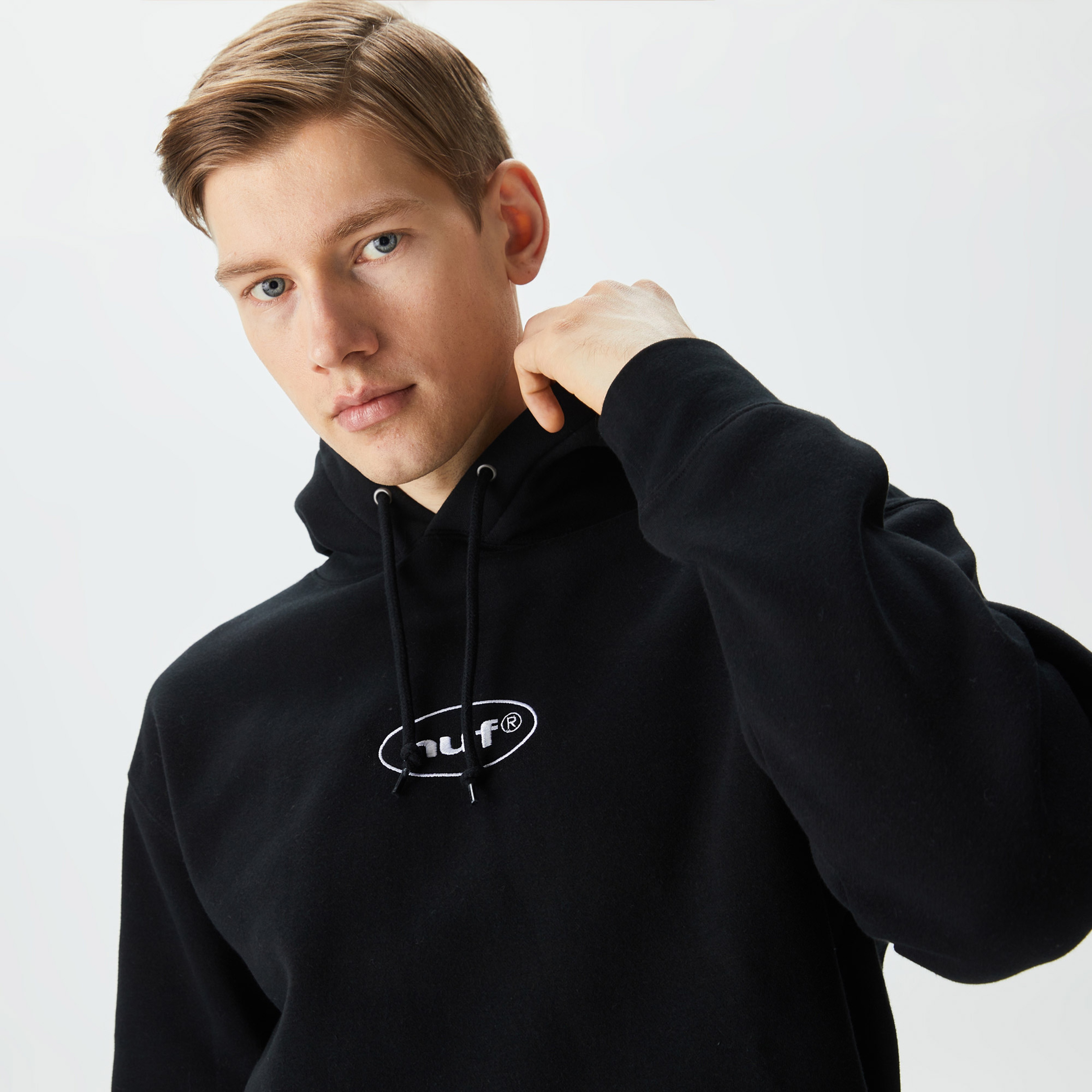 HUF Gundam Wing Pullover Erkek Siyah Hoodie