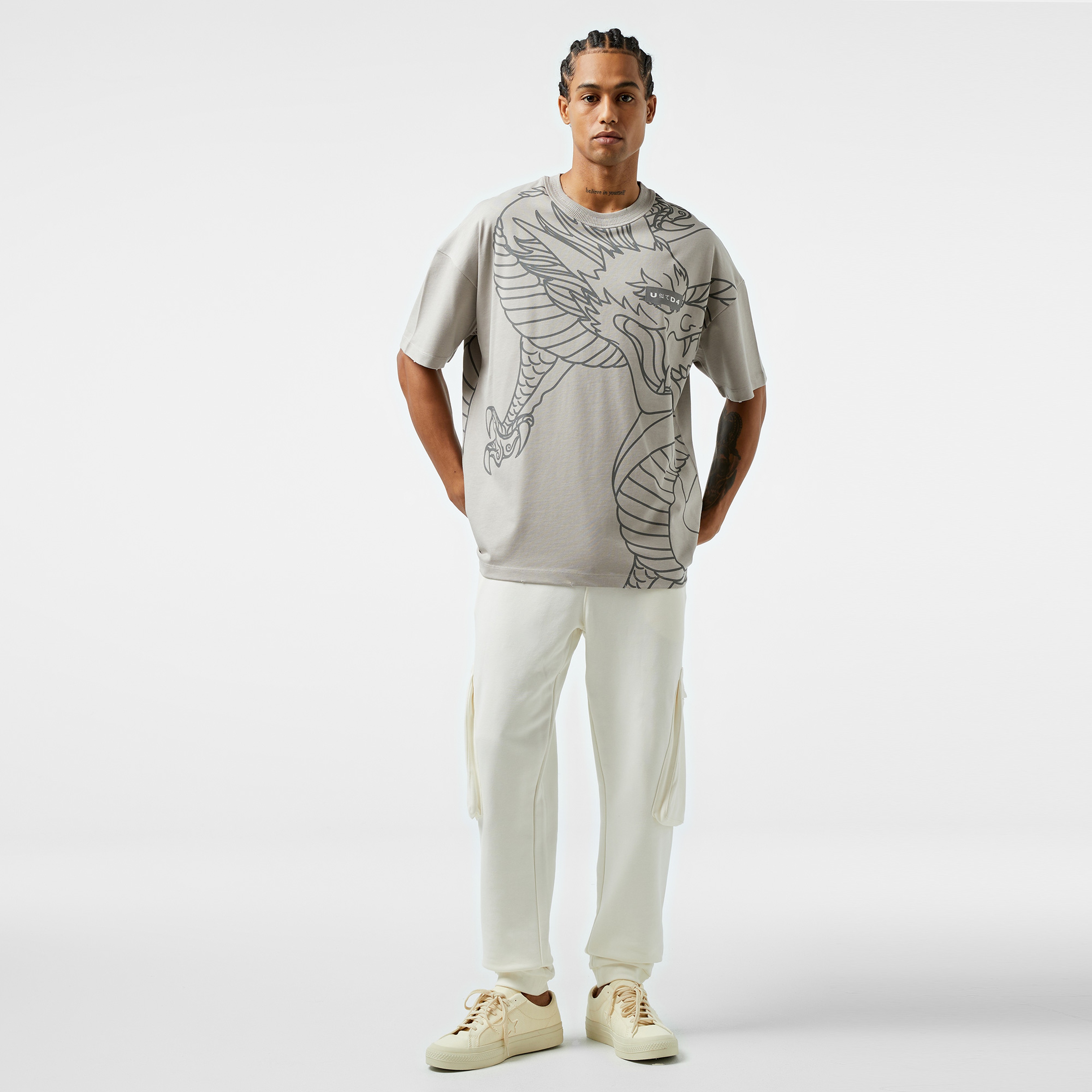 United Classic Erkek Gri T-Shirt