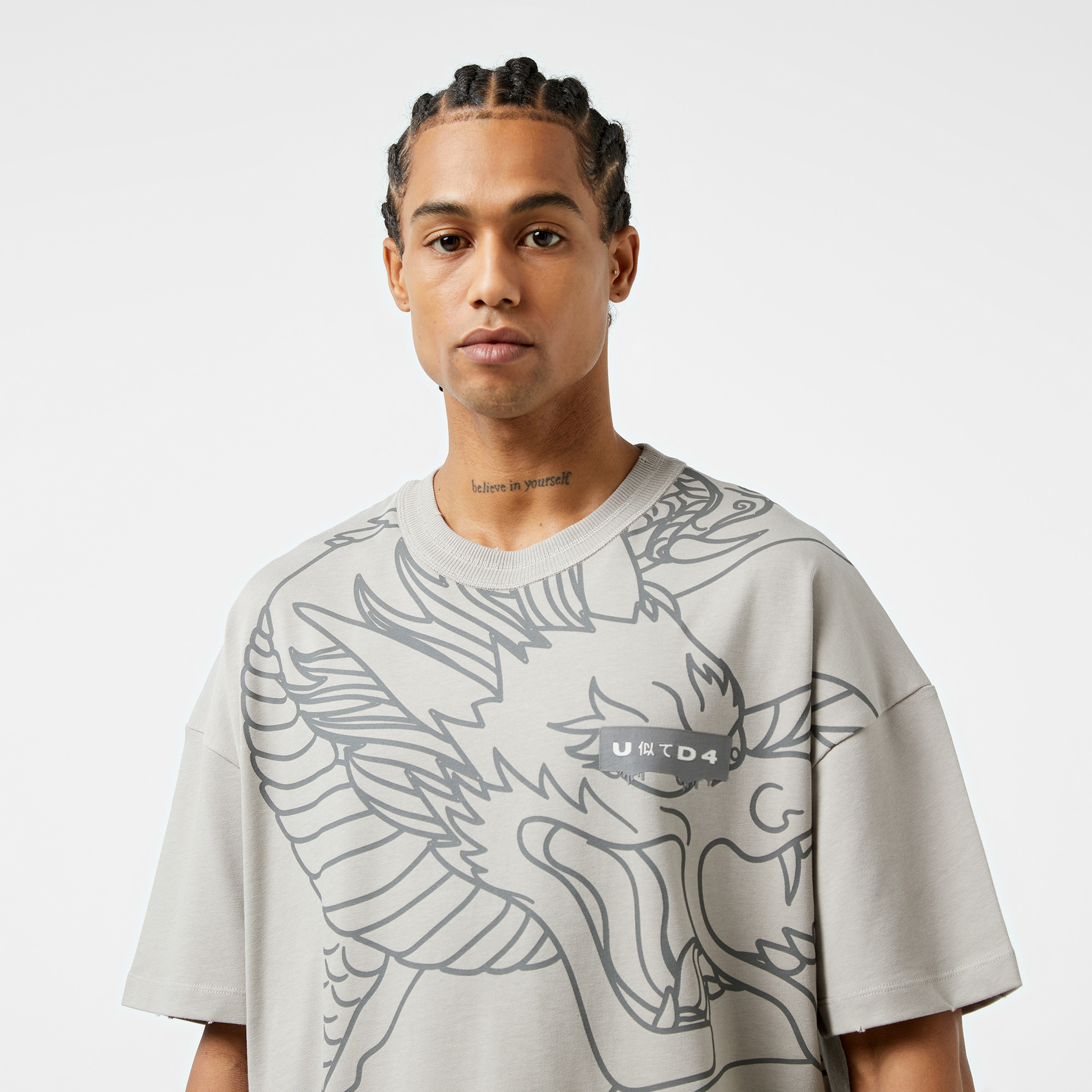 United Classic Erkek Gri T-Shirt