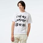 Market Scrawl My Lawyer Erkek Beyaz T-Shirt