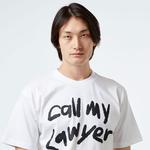 Market Scrawl My Lawyer Erkek Beyaz T-Shirt