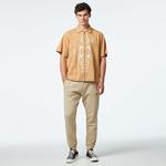 Karl Kani Og Ornament Woven Erkek Krem Gömlek