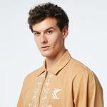 Karl Kani Og Ornament Woven Erkek Krem Gömlek