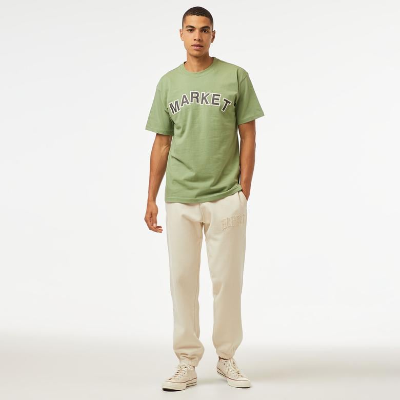 Market Vintage Wash Arc Erkek Krem Eşofman Altı