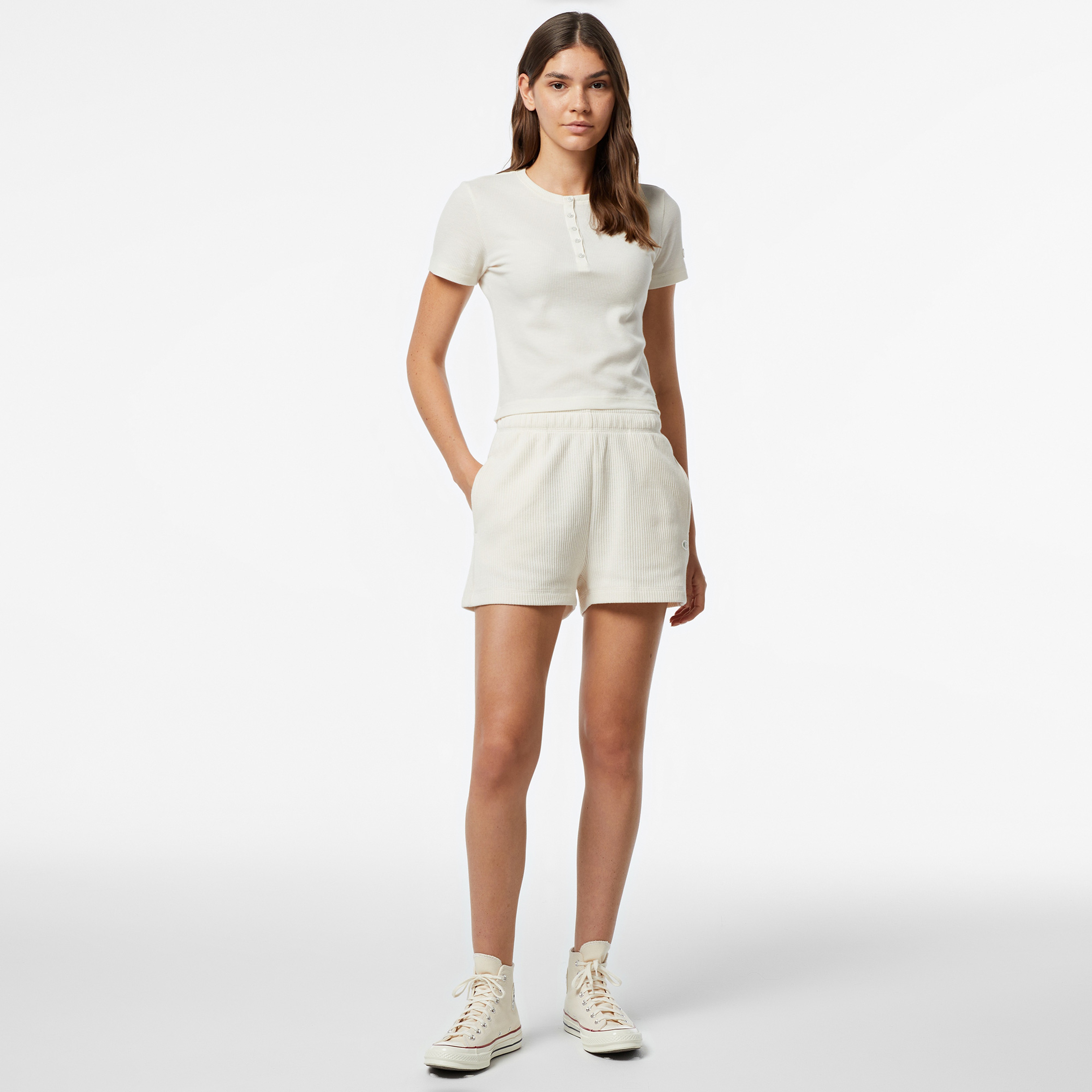 Champion Classic Kadın Krem Şort