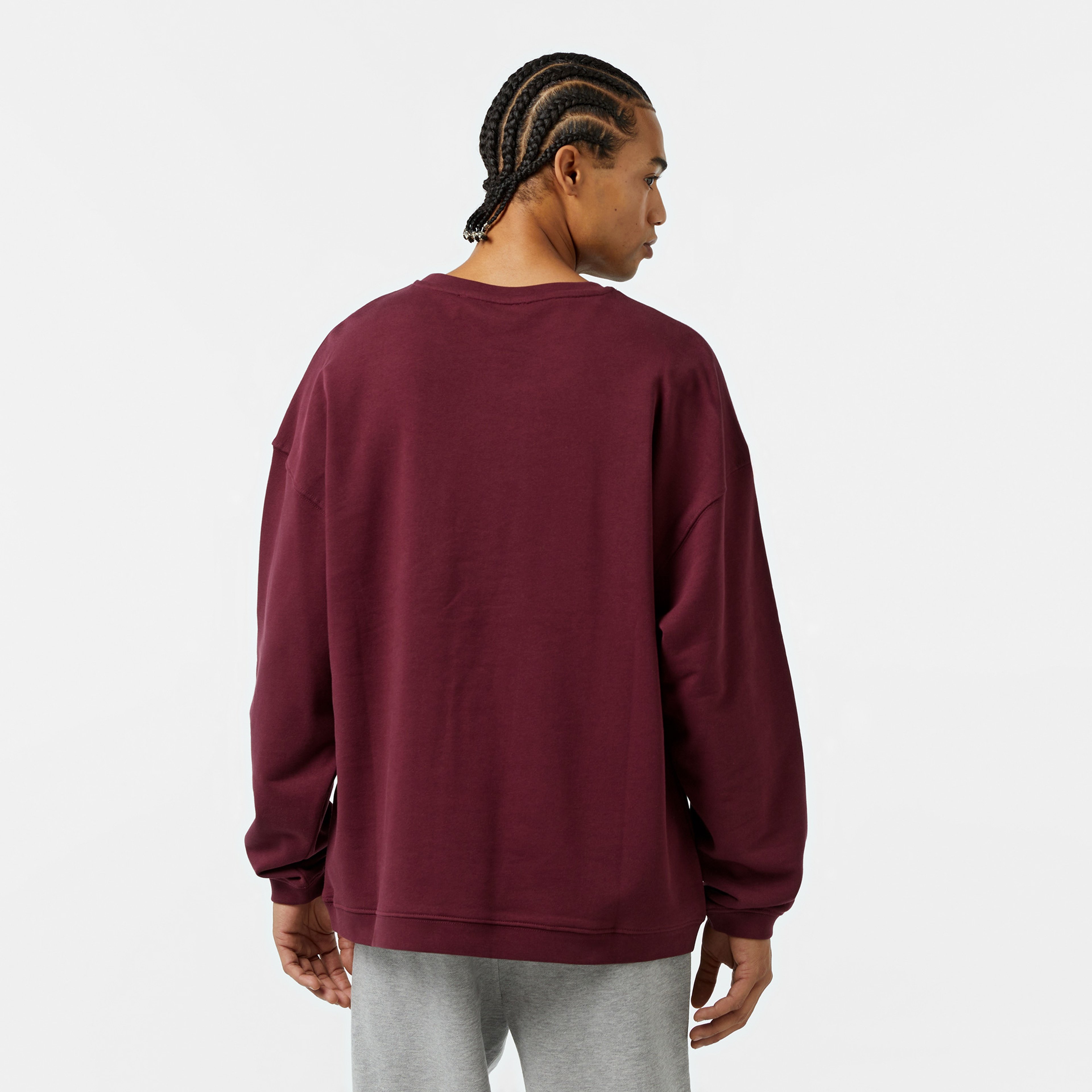 Les Benjamins Essential Erkek Bordo Sweatshirt