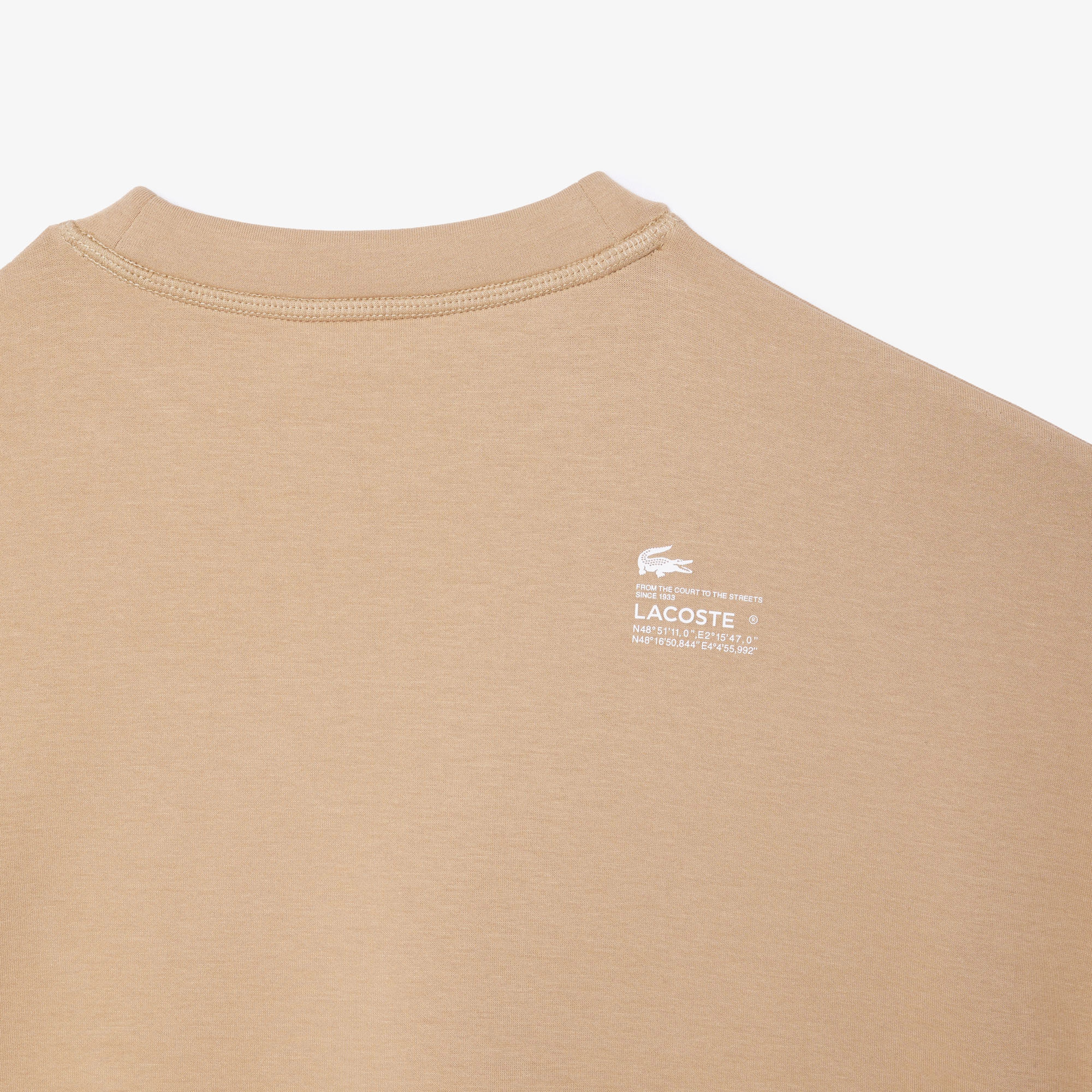 Kadın Oversize Fit Bisiklet Yaka Bej Sweatshirt