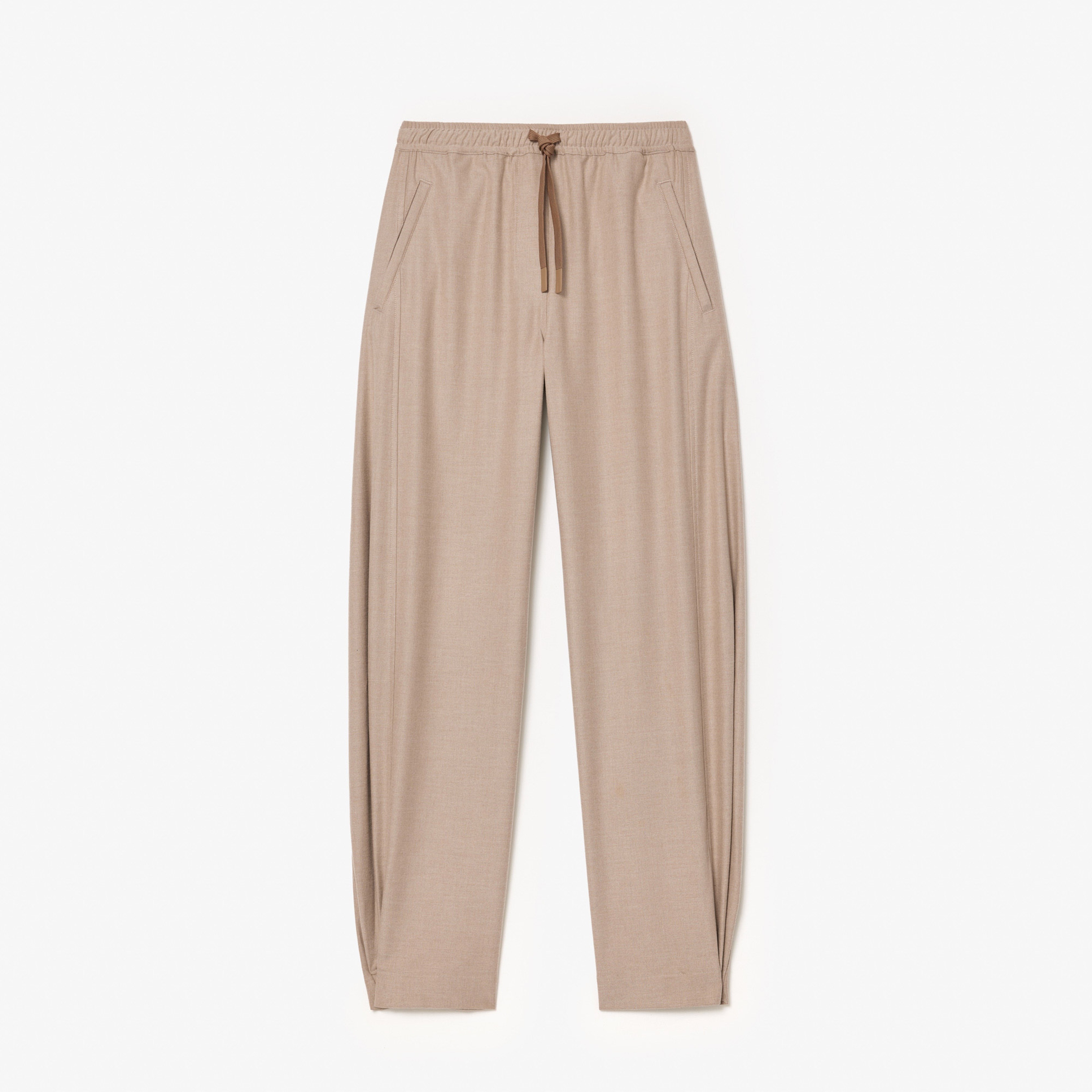 Kadın Wide Fit Bej Pantolon