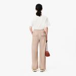 Kadın Wide Fit Bej Pantolon