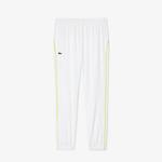 Erkek Regular Fit Fermuarlı Yaka Renk Bloklu Beyaz Eşofman Takımı