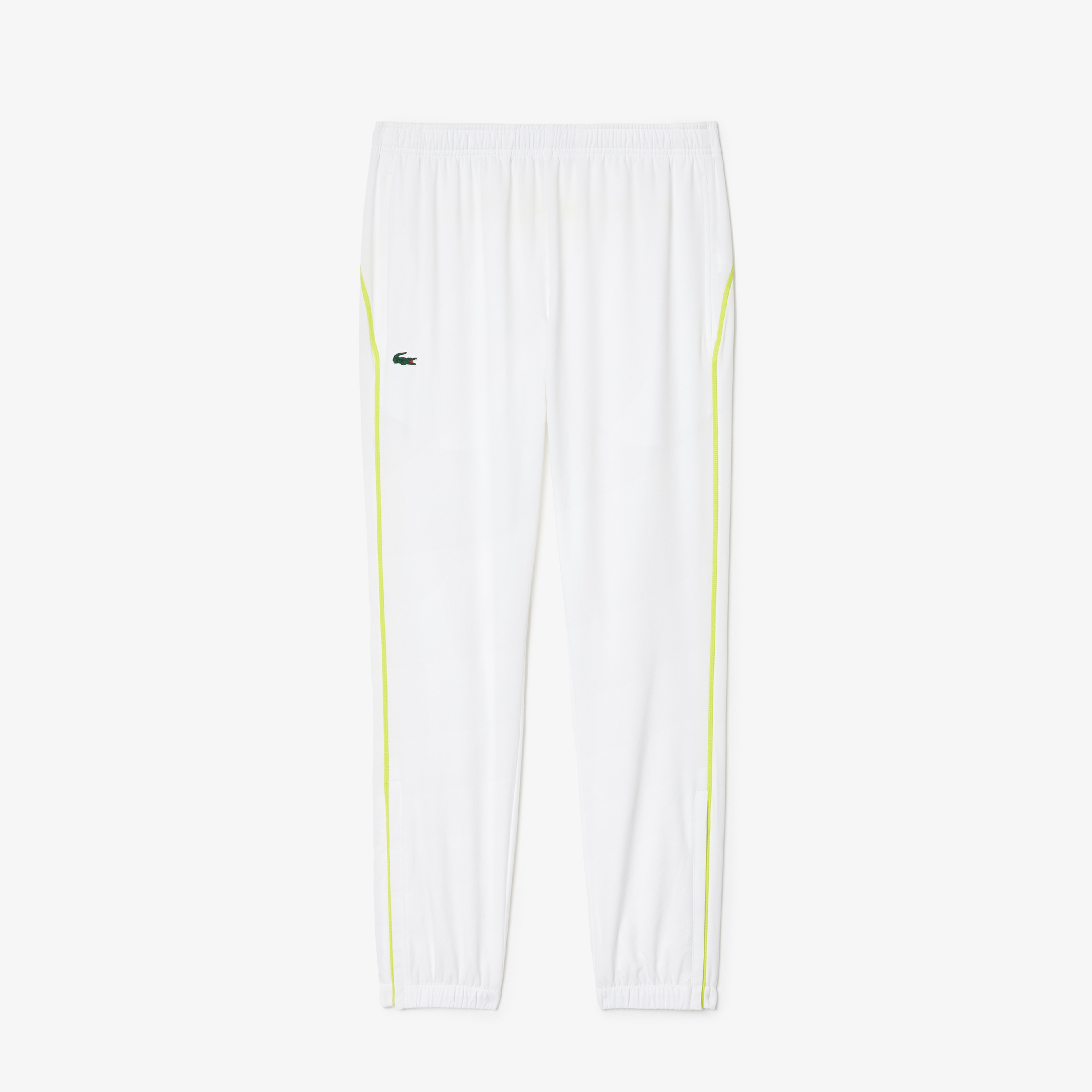 Erkek Regular Fit Fermuarlı Yaka Renk Bloklu Beyaz Eşofman Takımı