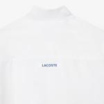 Erkek Regular Fit Fermuarlı Yaka Renk Bloklu Beyaz Eşofman Takımı