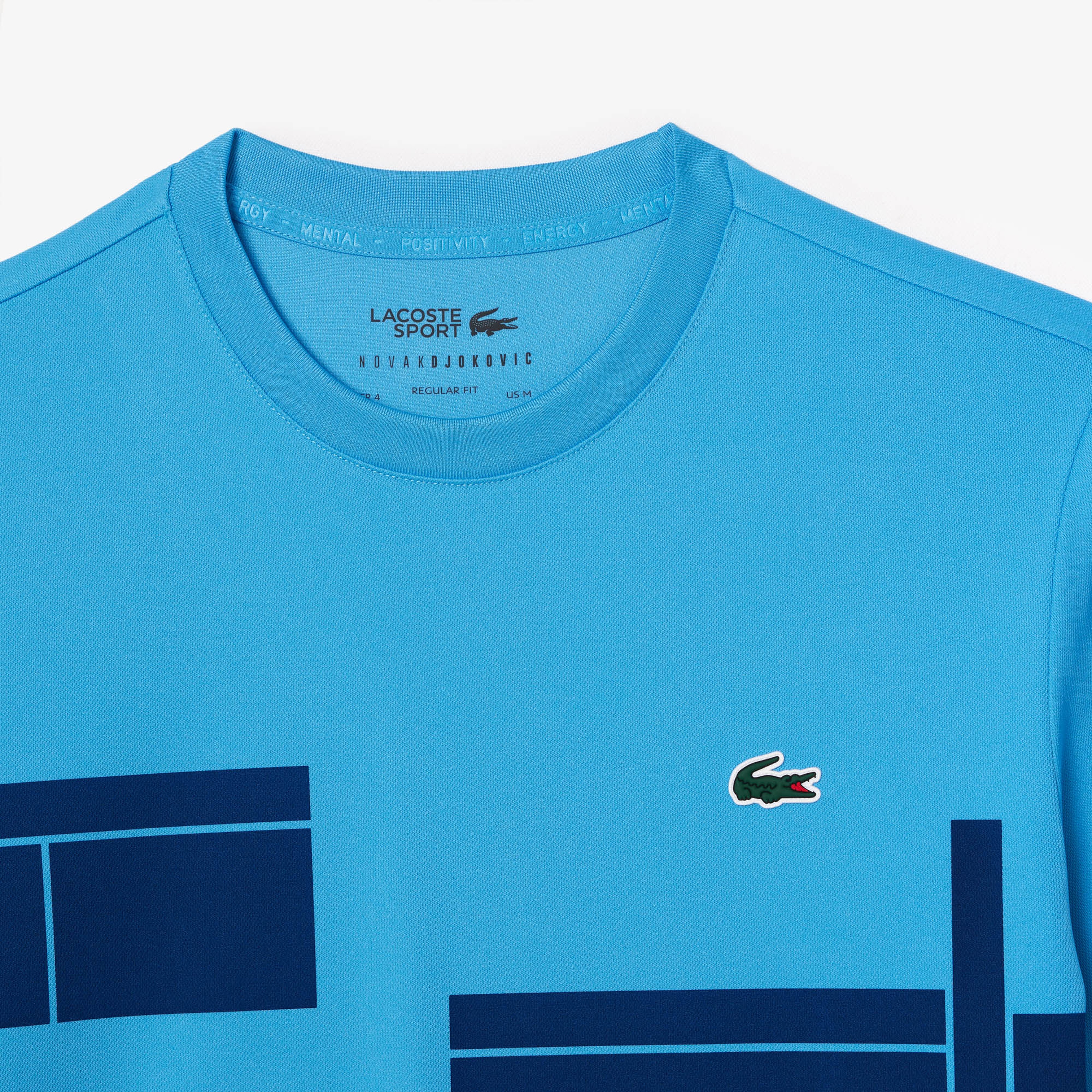 Erkek Regular Fit Bisiklet Yaka Baskılı Mavi T-Shirt