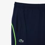 Erkek Regular Fit Fermuarlı Yaka Renk Bloklu Lacivert Eşofman Takımı