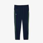 Erkek Regular Fit Fermuarlı Yaka Renk Bloklu Lacivert Eşofman Takımı