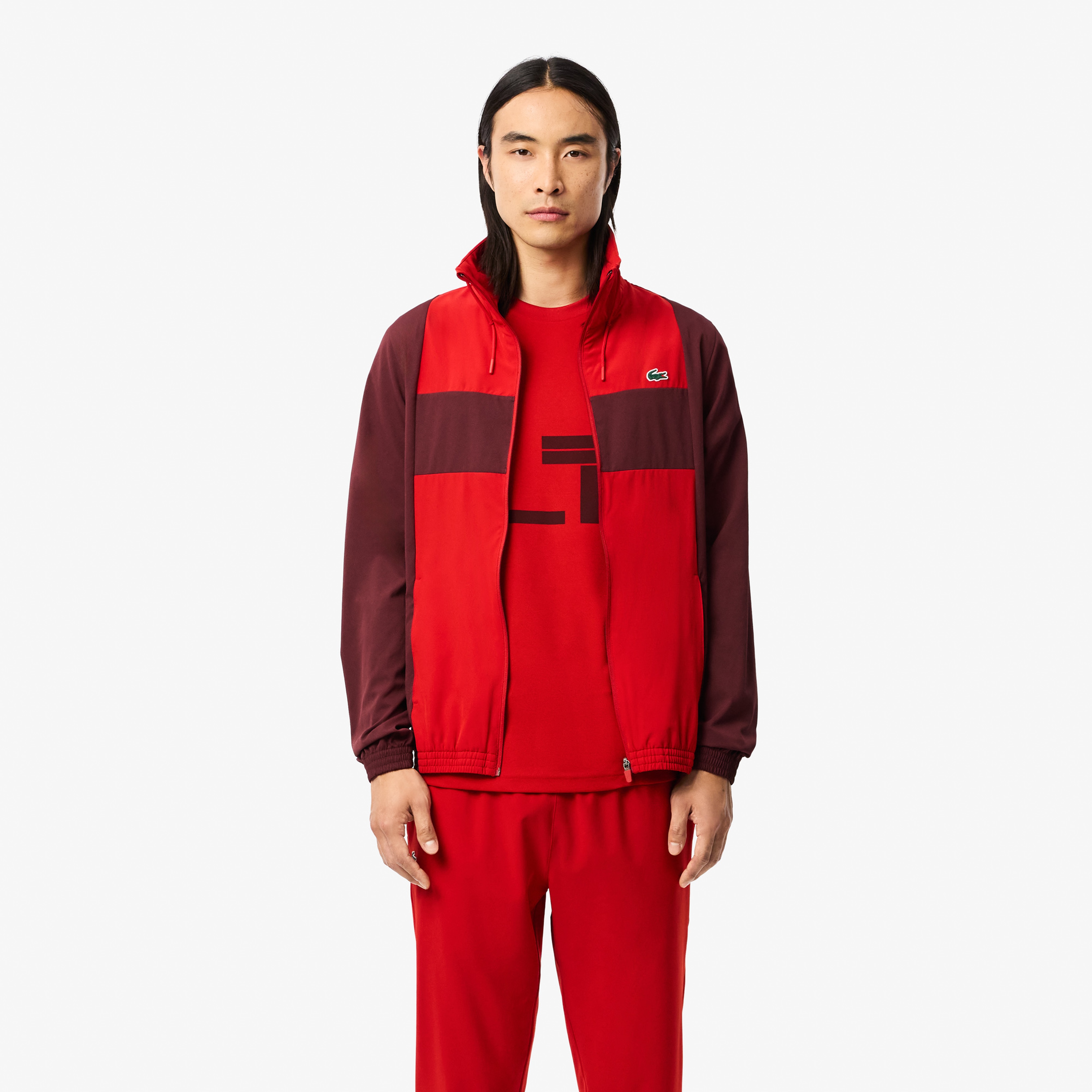 Erkek Regular Fit Bisiklet Yaka Baskılı Kırmızı T-Shirt