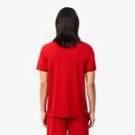 Erkek Regular Fit Bisiklet Yaka Baskılı Kırmızı T-Shirt