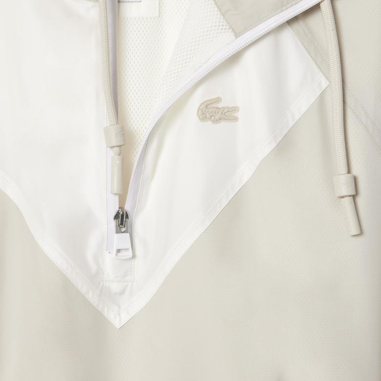 Kadın Relaxed Fit Uzun Kollu Yarım Fermuarlı Gri Elbise