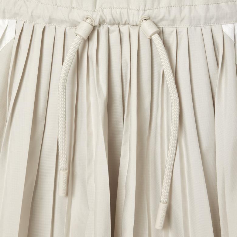 Kadın Relaxed Fit Uzun Kollu Yarım Fermuarlı Gri Elbise