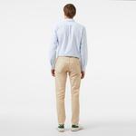 Erkek Slim Fit Chino Bej Pantolon