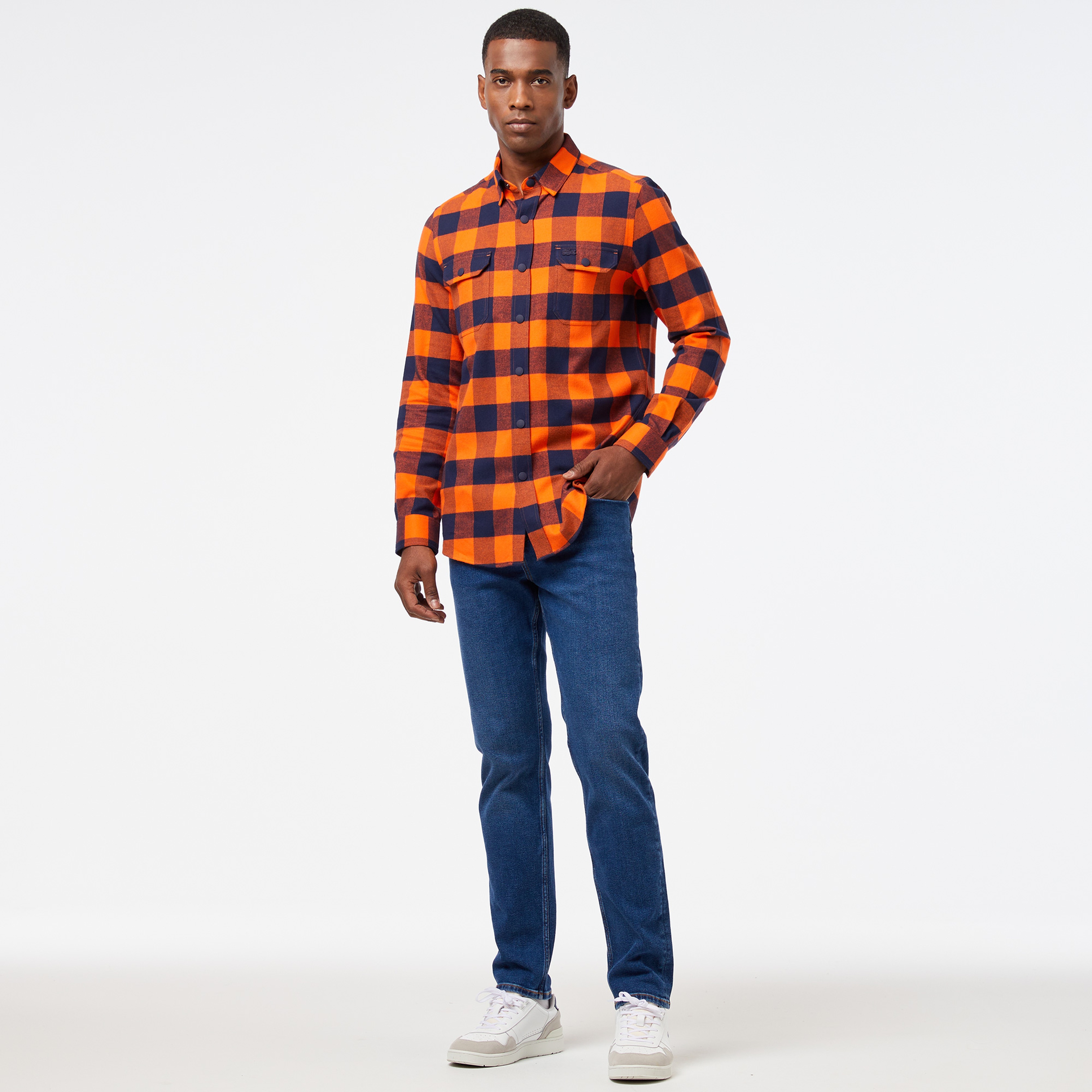 Erkek Regular Fit Koyu Mavi Jean Pantolon