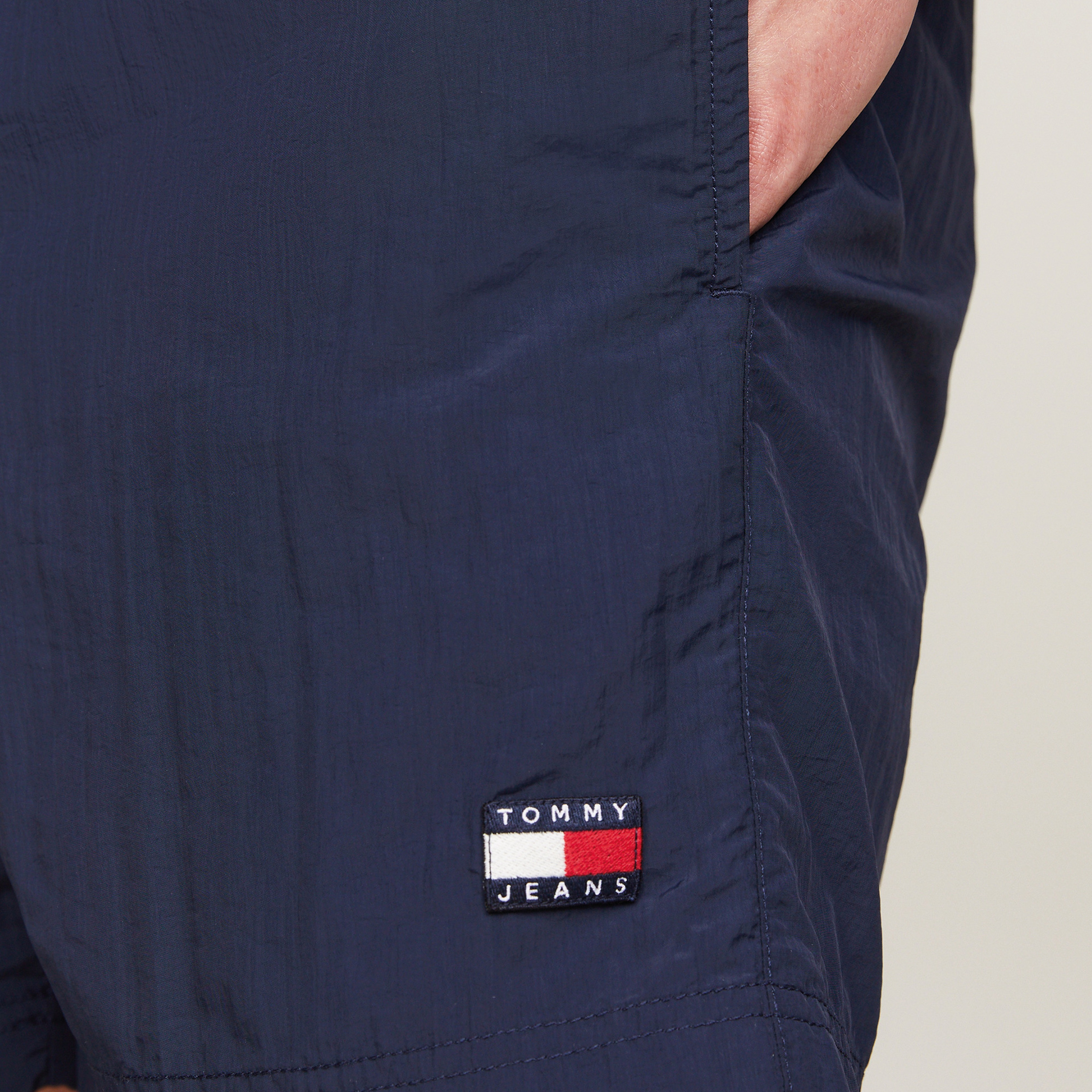 Tommy Jeans Crinklelon Erkek Mavi Mayo Şort